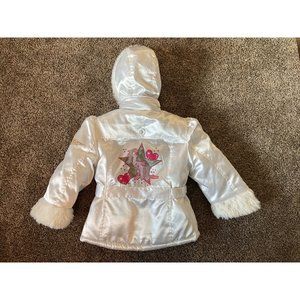 Vintage Little Girl’s DISNEY “Hannah Montana” Winter Hooded Parka Jacket SIZE 6X